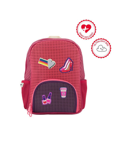 Light Plus Nine Backpack STUDENT Multi Rose with Nimix Good Vibes Set