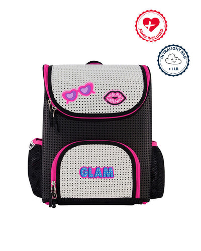 Light Plus Nine Backpack STUDENT Neon Pink AND Nimix GLAM Set 3 Pieces