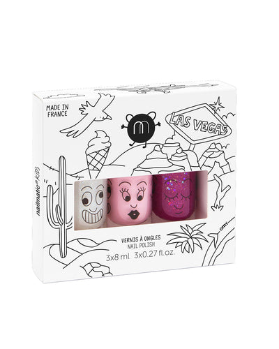 Nailmatic Nailpolish for Kids Set of 3 LAS VEGAS