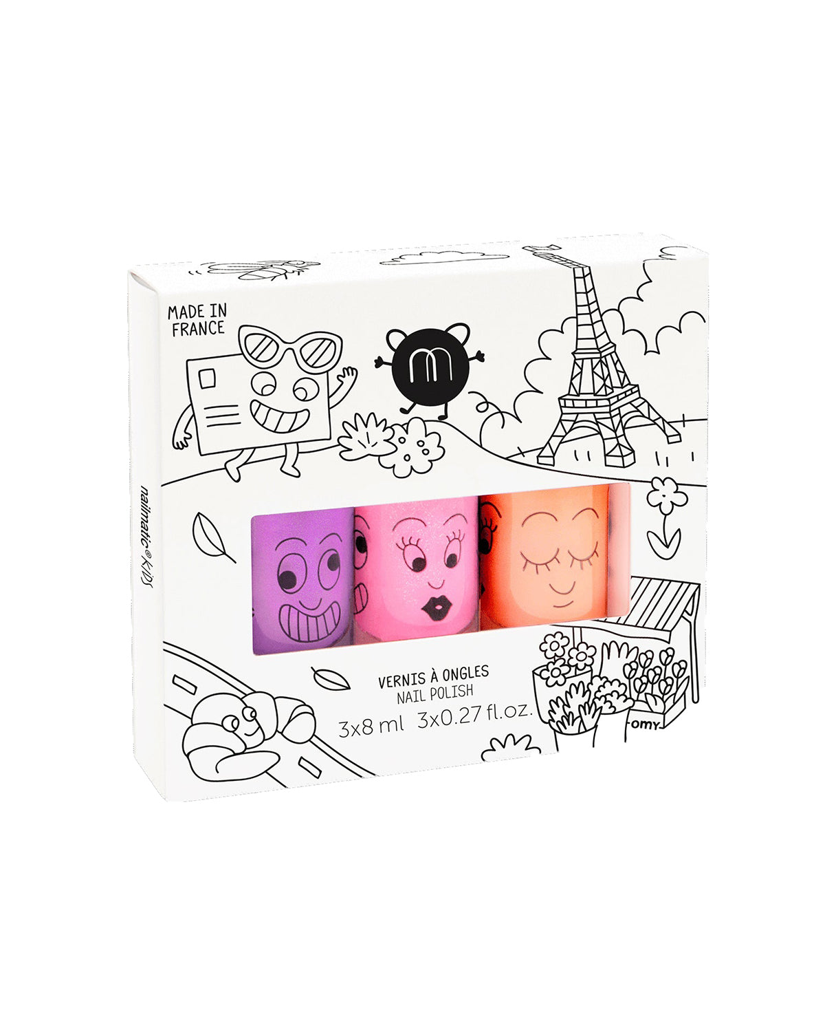 Nailmatic Nailpolish for Kids Set of 3 LAS PARIS