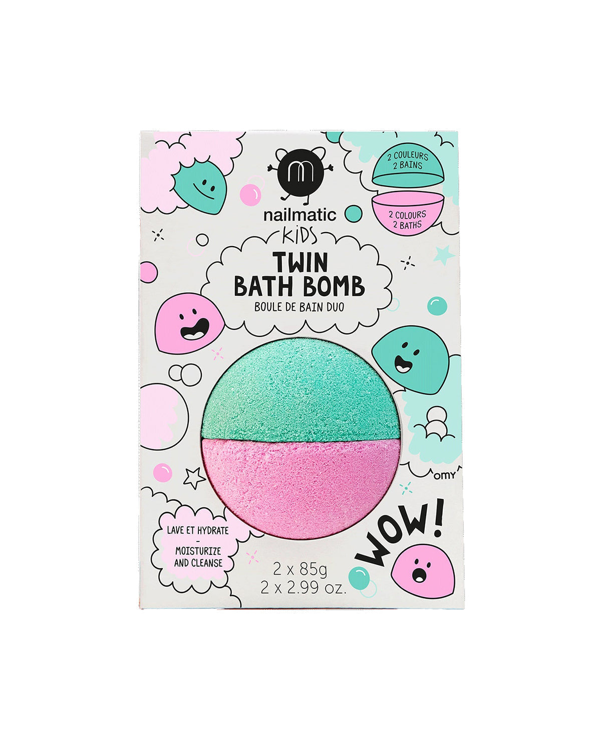 Nailmatic Bath Bomb for Kids TWIN A