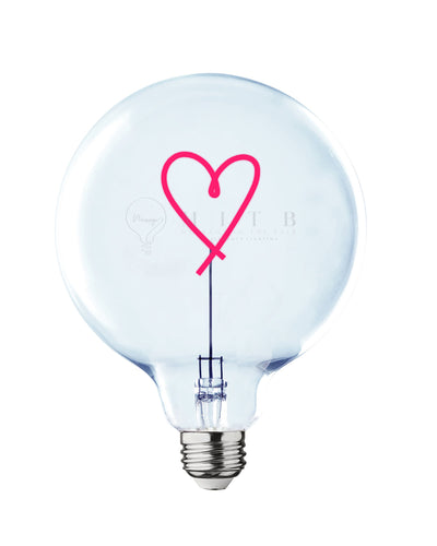 Bulb HEART Red