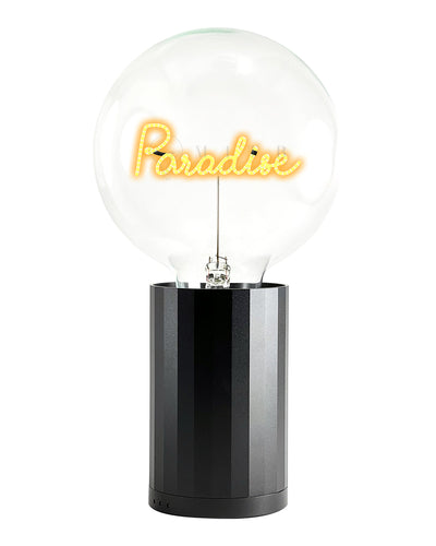 Bulb PARADISE Amber with Base Table Lamp PORTABLE