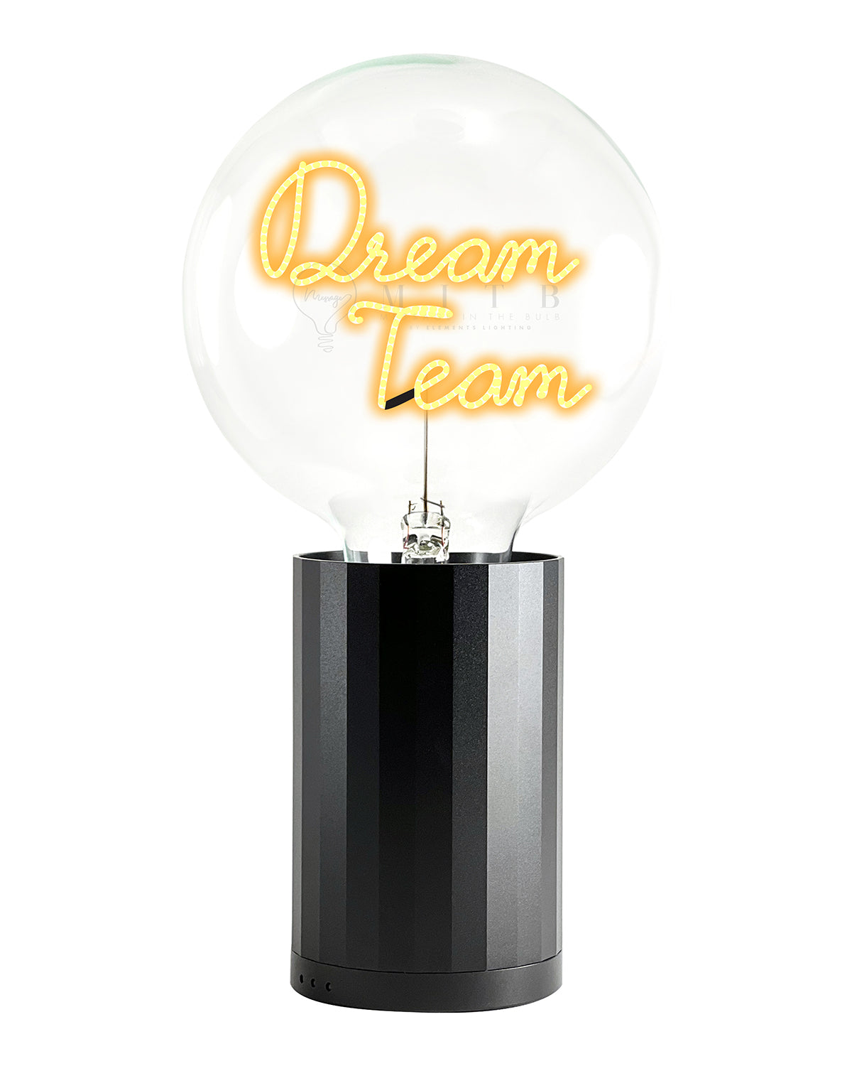 Bulb DREAM TEAM Amber  with Base Table Lamp PORTABLE