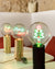 Bulb MERRY XMAS Green/ Red with Base Table Lamp PORTABLE