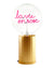 Bulb LA VIE EN ROSE Red  with Base Table Lamp PORTABLE