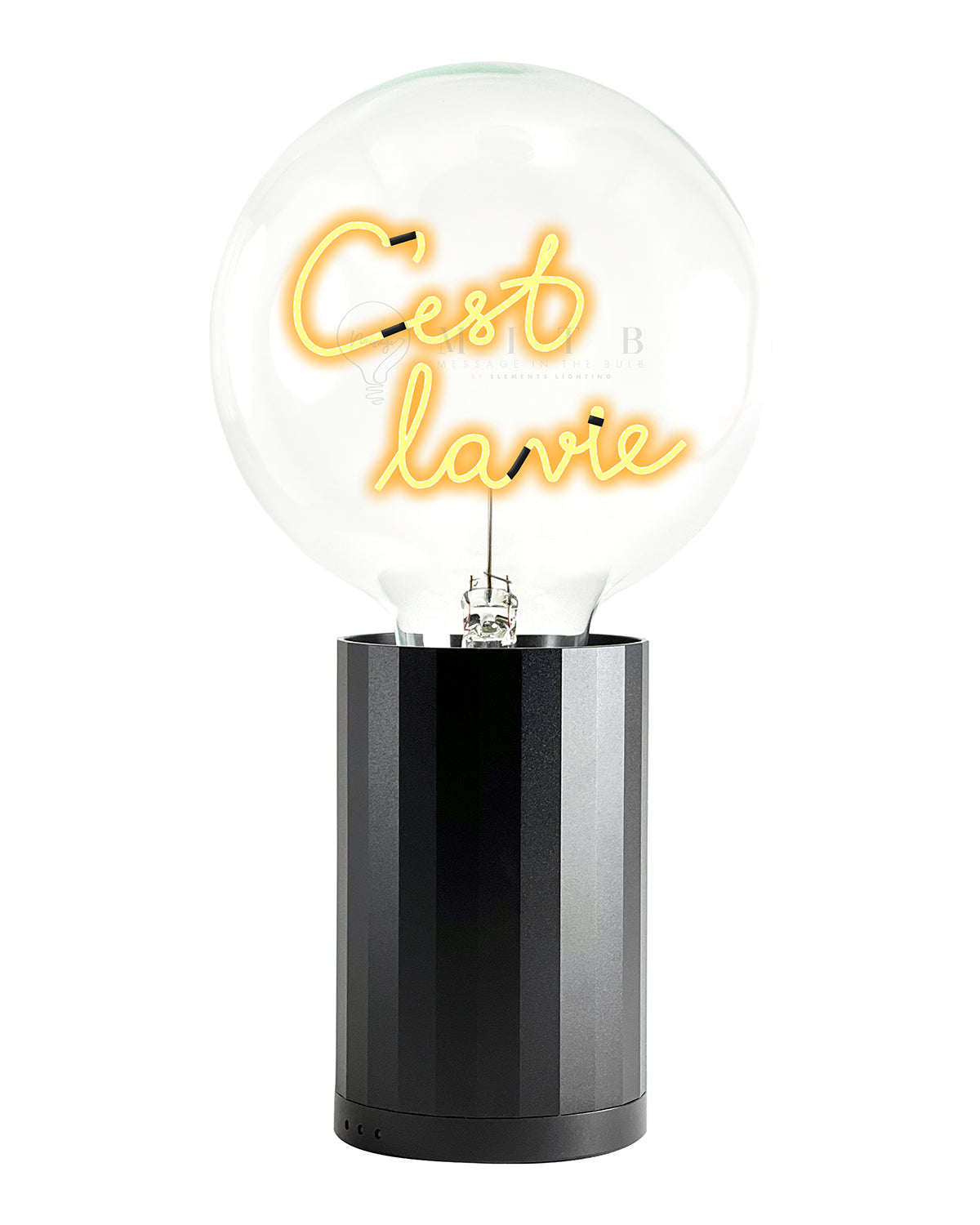 Bulb C'EST LA VIE Amber  with Base Table Lamp PORTABLE