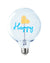 Bulb BE HAPPY Amber/ Blue