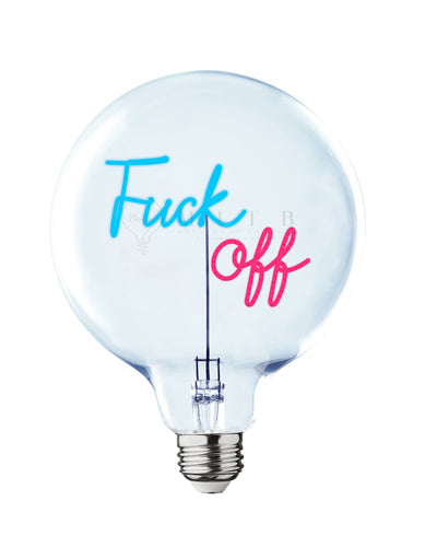 Bulb FUCK OFF Blue/ Red