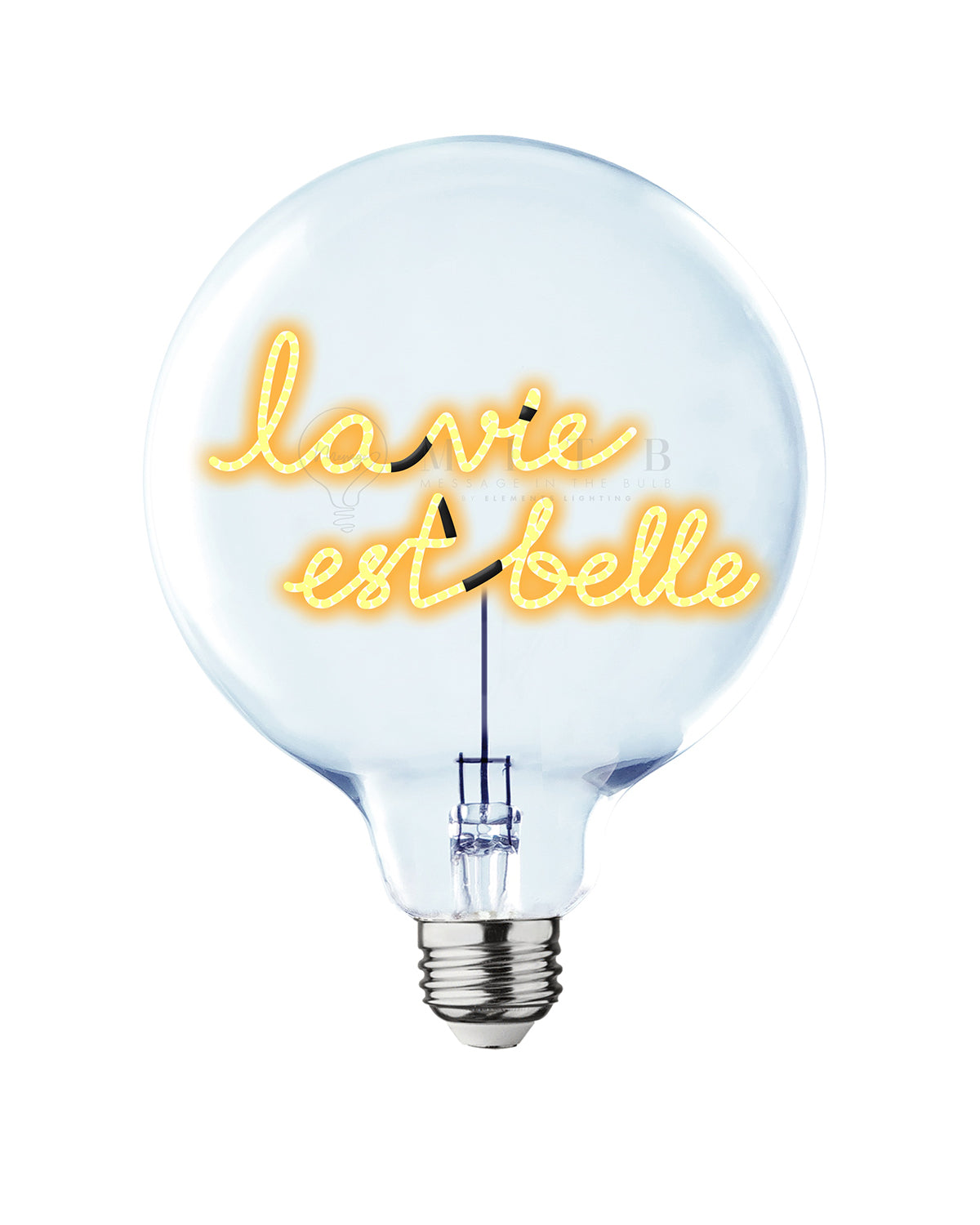 Bulb LA VIE EST BELLE Amber