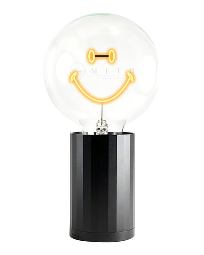 Bulb SMILEY Amber with Base Table Lamp PORTABLE