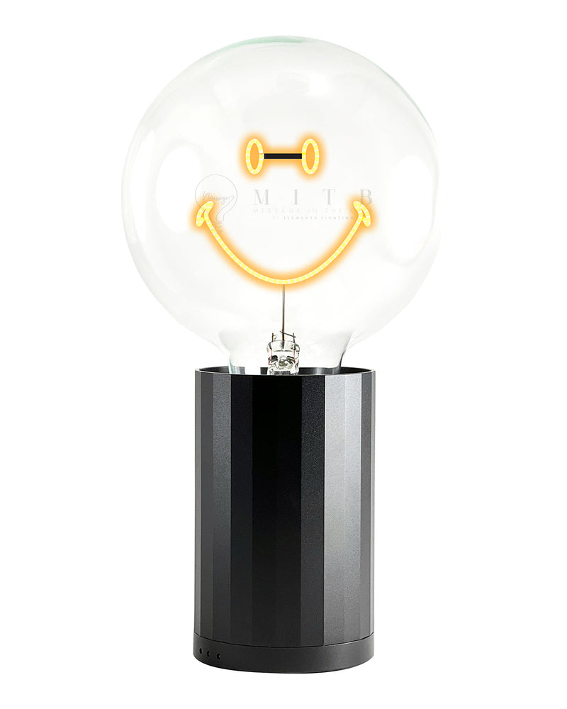 Bulb APEROL SPRITZ Amber/ Red with Base Table Lamp PORTABLE