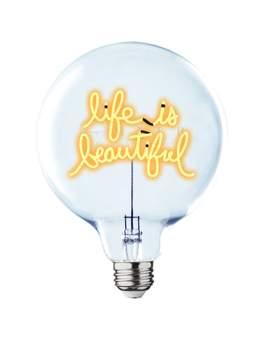 Bulb LIFE IS BEAUTIFUL Amber