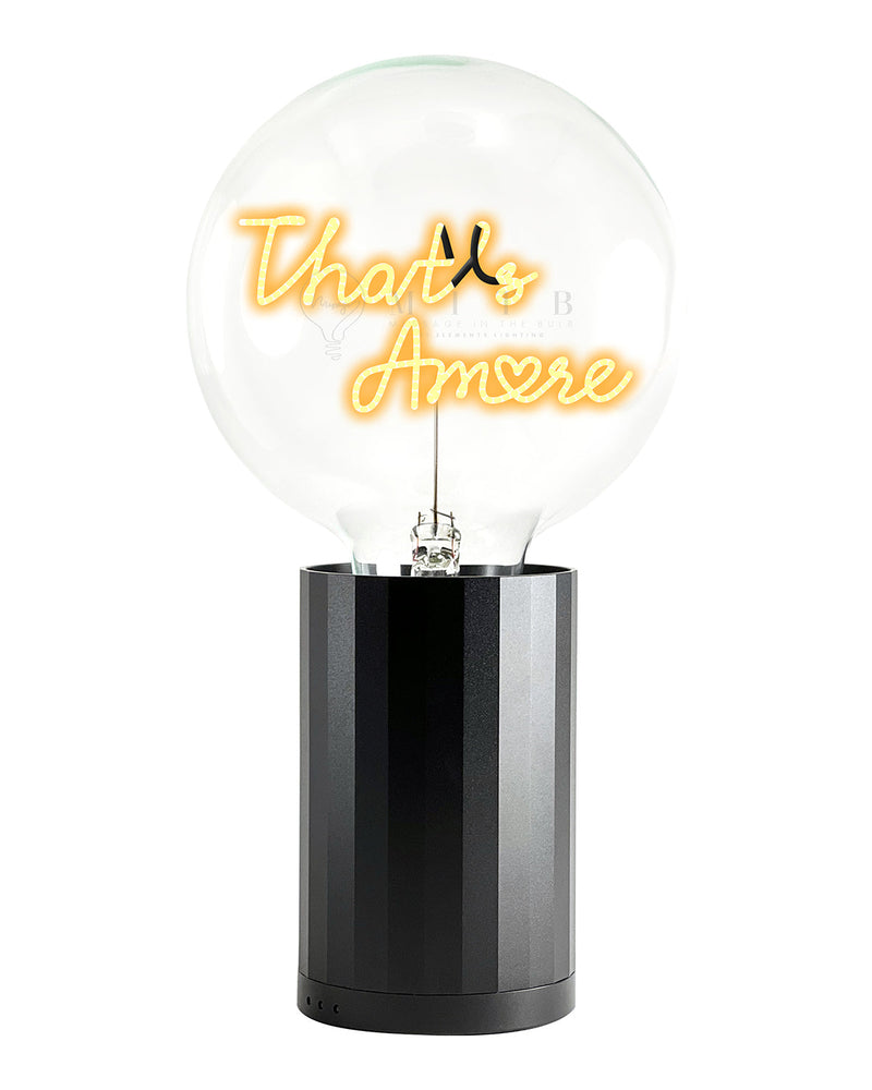 Bulb THAT'S AMORE Amber  with Base Table Lamp PORTABLE