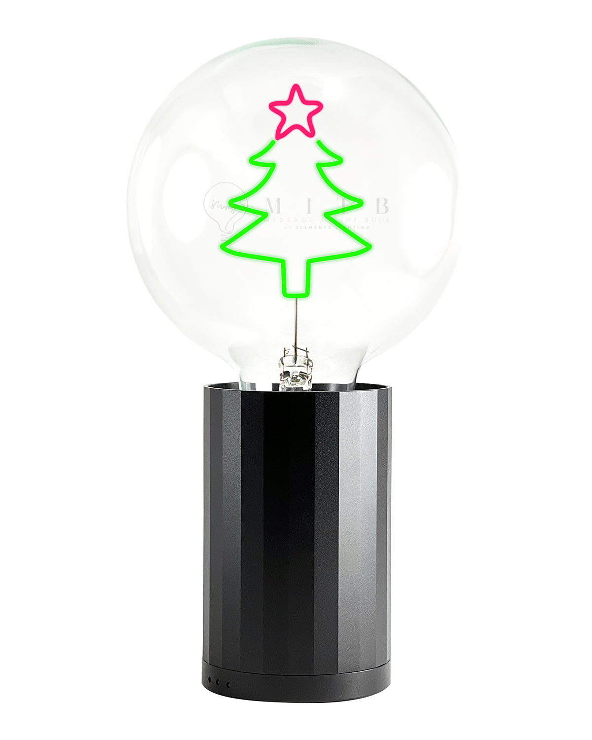 Bulb XMAS TREE Red/ Green with Base Table Lamp PORTABLE