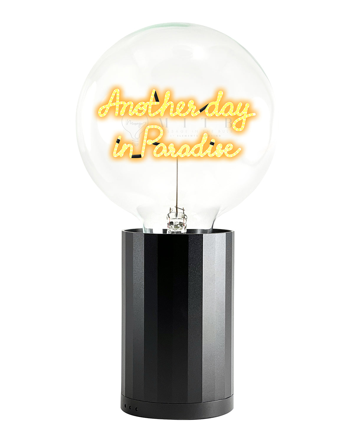 Bulb ANOTHERDAY IN PARADISE Amber with Base Table Lamp PORTABLE