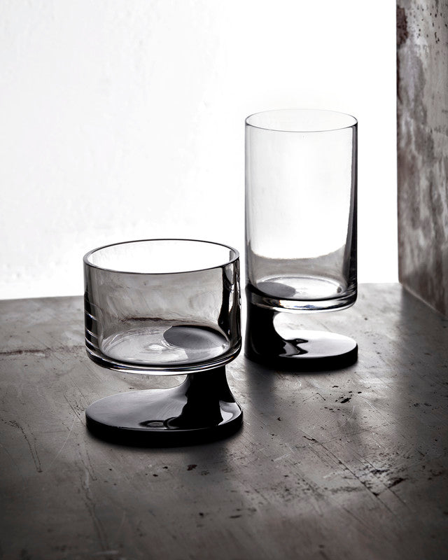 Water Glass SMOKE Set of 2  