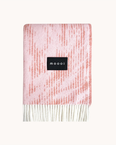 Maison Deux Blanket MOOOI BLUSING SLOTH Pink Rust