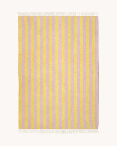 Maison Deux Blanket CANDY WRAP Pink / Yellow 4.25 x 6.5 ft