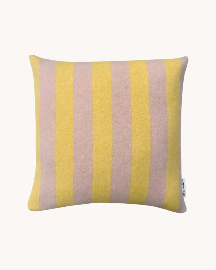 Maison Deux Cushion CANDY WRAP Pink / Yellow 1.65 x 1.65 ft