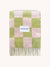 Blanket CHECKERBOARD Kiwi / Pink 4.25 x 6.5 ft