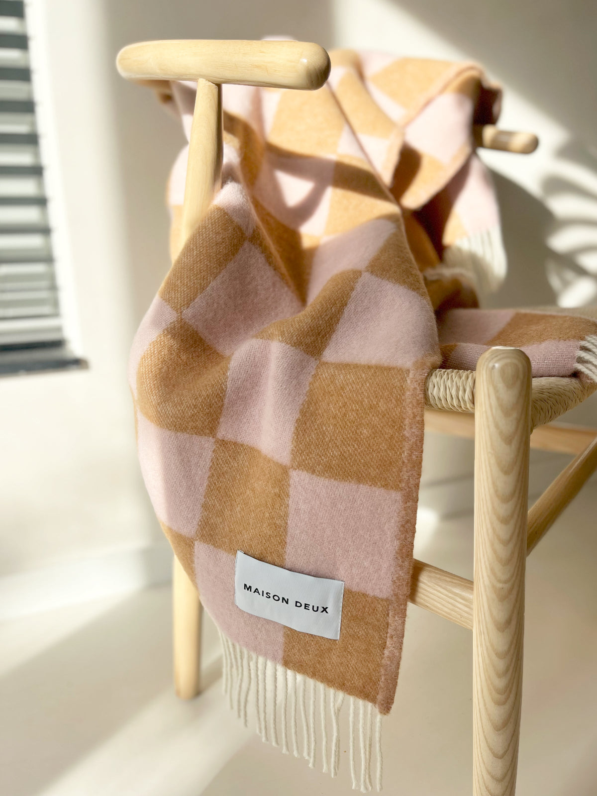 Blanket CHECKERBOARD Terra Pink