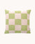 Maison Deux Cushion CHECKERBOARD Kiwi / Pink 1.65 x 1.65 ft