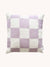 Maison Deux Cushion CHECKERBOARD Lilac / White 1.65 x 1.65 ft