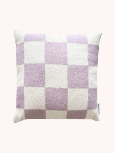 Cushion CHECKERBOARDLilac White