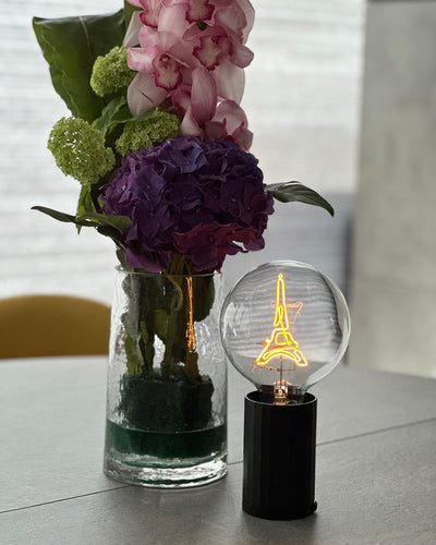 Bulb EIFFEL TOWER Amber with Base Table Lamp PORTABLE