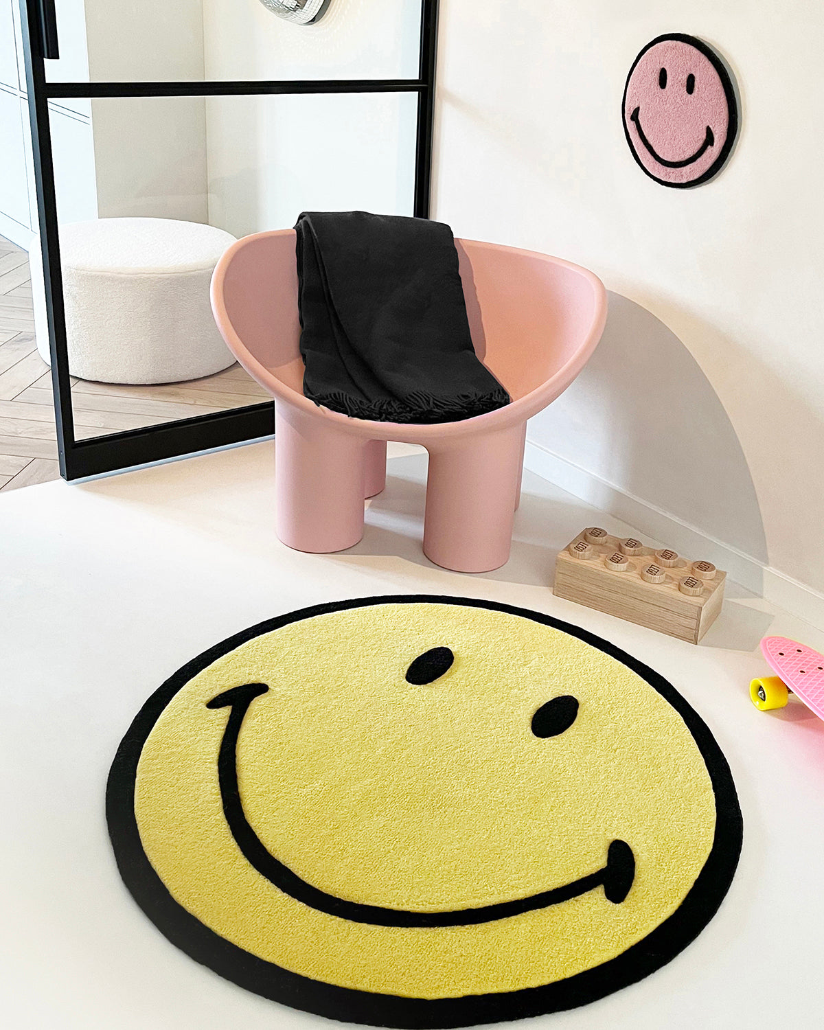 RugSmiley® Yellow 6.6 ft diameter