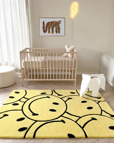 Maison Deux Rug SMILEY Rectangle 3.9 x 5.9 ft