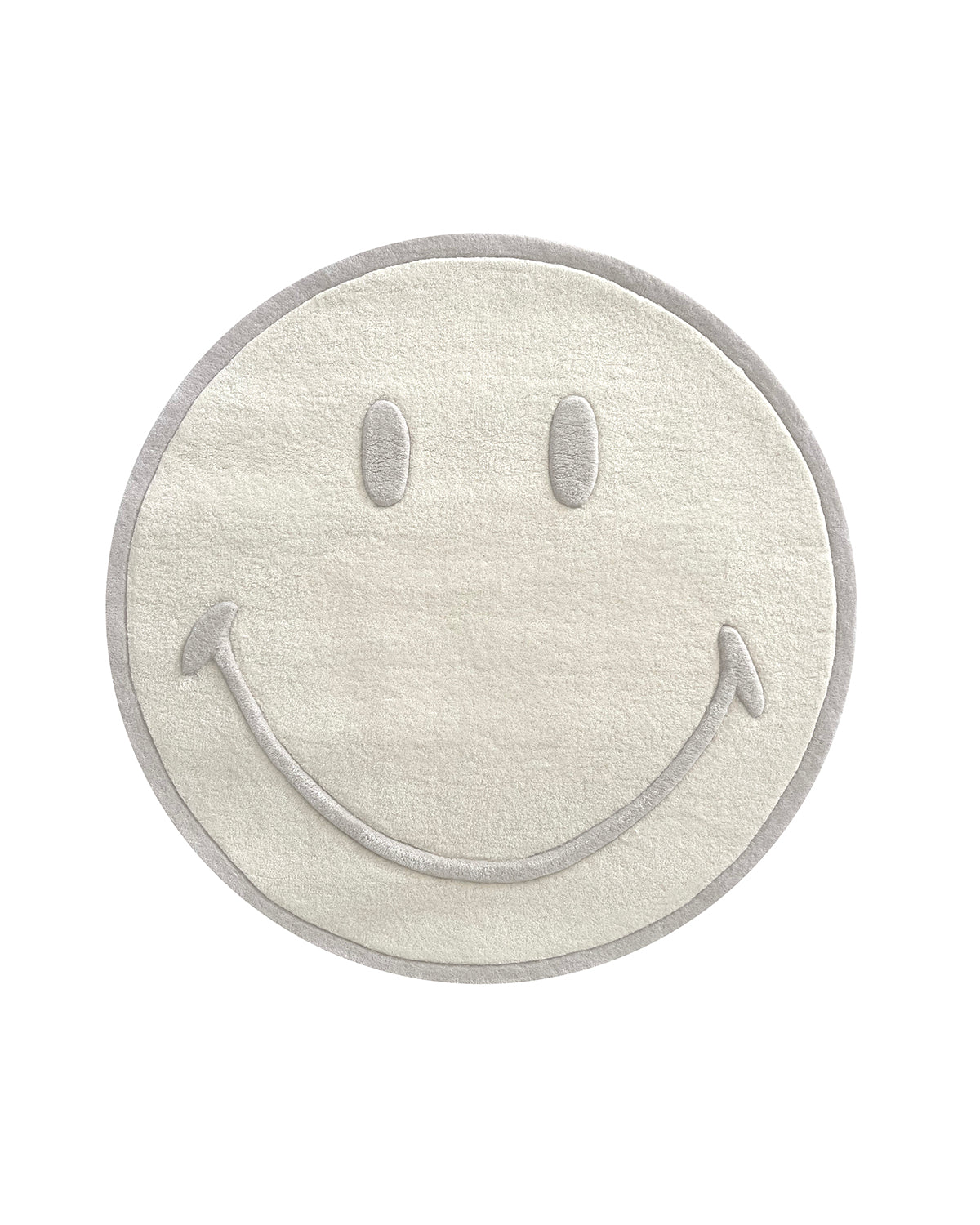 Maison Deux RugSmiley® Natural 3.2 ft diameter