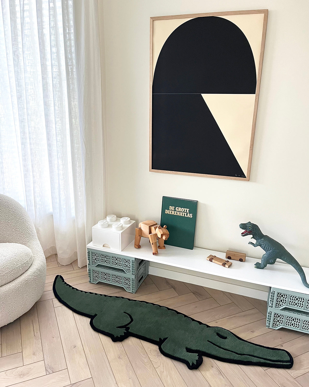 Maison Deux Rug CROCODILE 5.9 x 1.4 ft