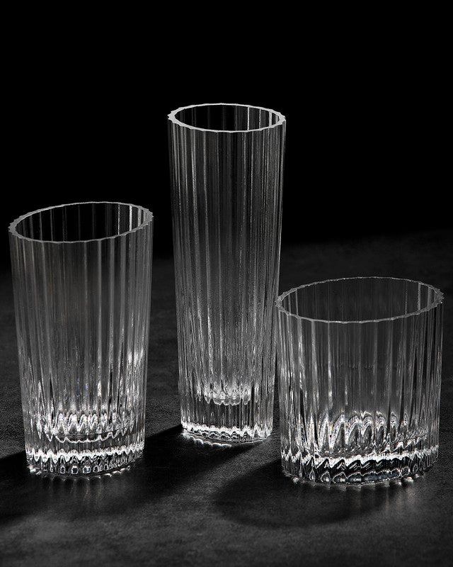 Wine Glasses NASTRI Set of 6  Transparent 10 oz, H 3.3"