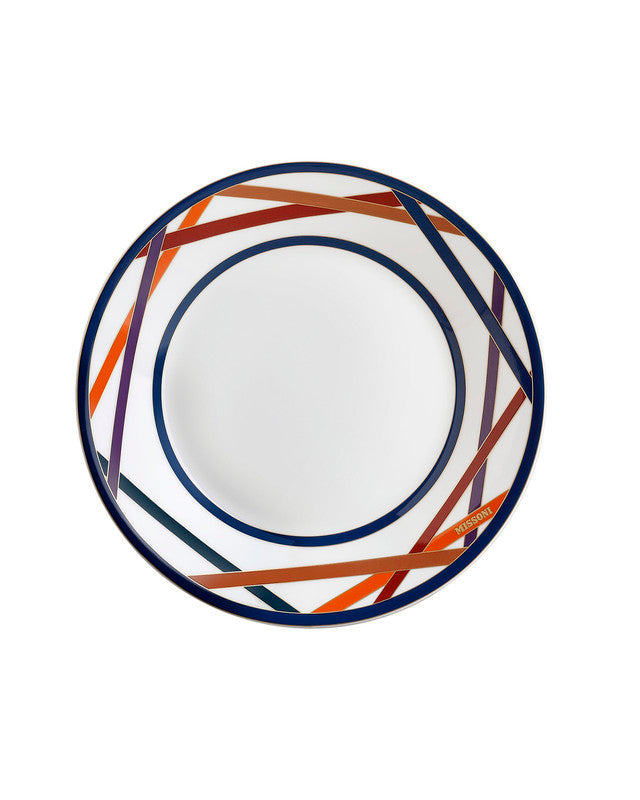 Missoni Home Soup Plates NASTRI Set of 2  Multicolor diam. 8.5"