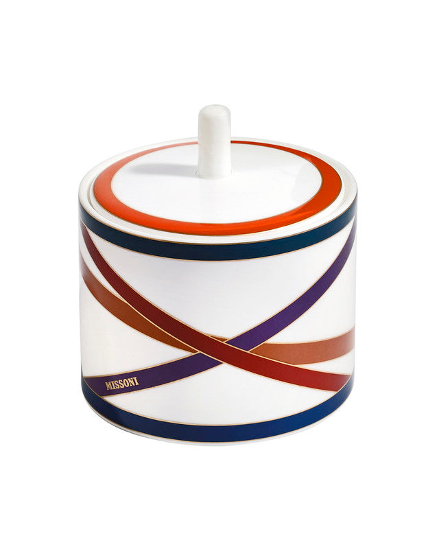 Missoni Home Sugar Pot NASTRI  Multicolor diam. 3.3", H 3.5"