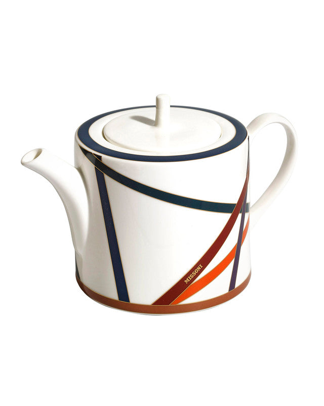 Tea Pot or Coffee Pot NASTRI  Multicolor diam. 4.75", H 5"