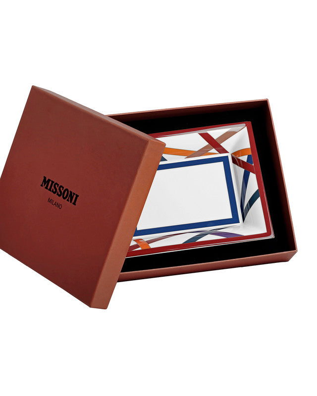 Tray NASTRI Rectangular Large in Luxury Box Multicolor 8.5" x 6.75"
