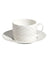 Missoni Home Tea Cup & Saucer ZIG ZAG Set of 6 in Luxury Box White diam. 3.3", H 2.3", cap. 7.5 oz, Saucer diam. 6"