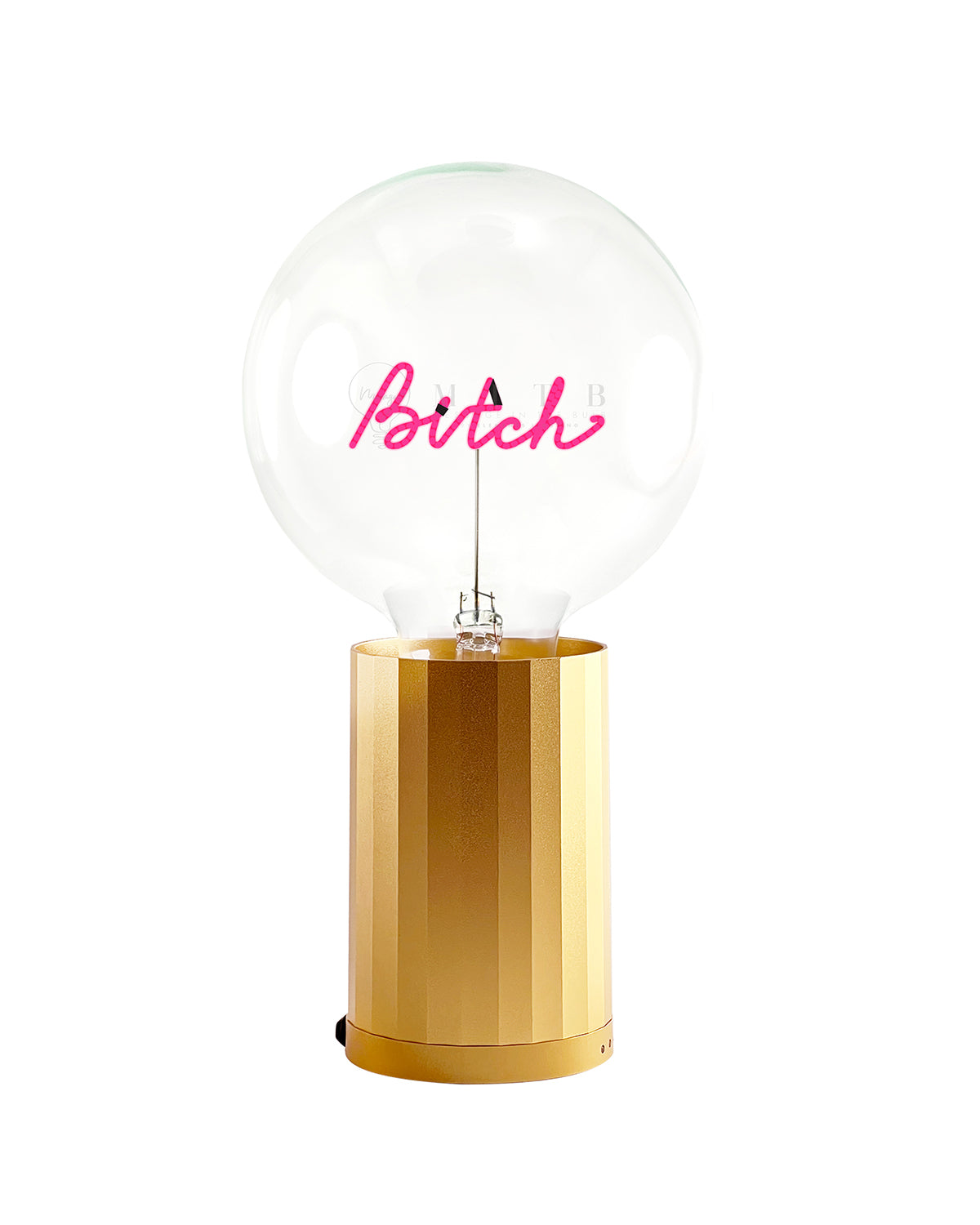 Bulb BITCH Red  with Base Table Lamp PORTABLE