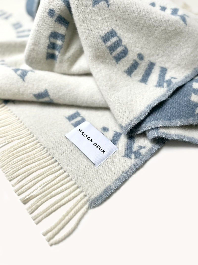 Maison Deux Blanket MILK