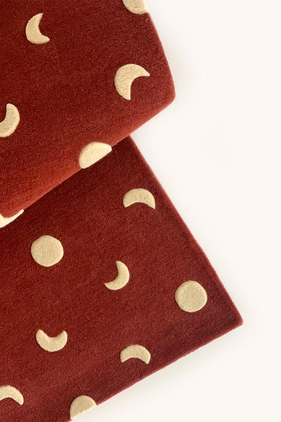 Rug MOONS Brick Red 3.9 x 5.9 ft