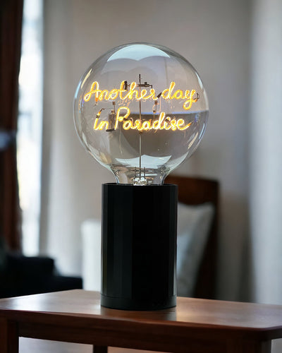 Bulb ANOTHERDAY IN PARADISE Amber with Base Table Lamp PORTABLE