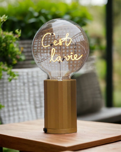 Bulb C'EST LA VIE Amber  with Base Table Lamp PORTABLE