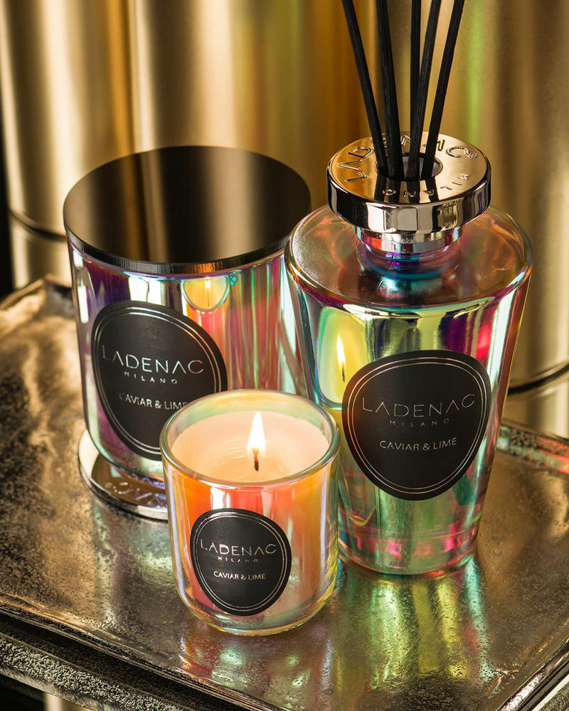 Candle in Jar URBAN SENSES 18oz Caviar Lime Holographic