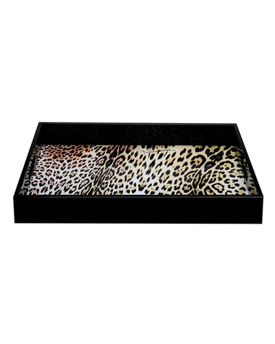 Roberto Cavalli Home Tray JAGUAR Rectangular Small  7.75" x 11.75"