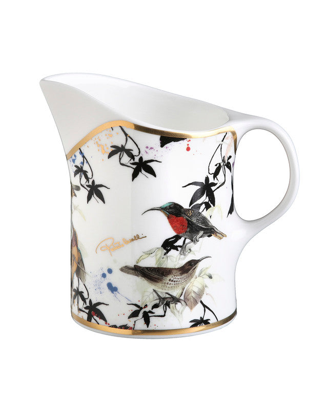 Roberto Cavalli Home Creamer GARDEN'S BIRDS   diam. 3.5", H 3.3"