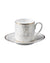 Roberto Cavalli Home Coffee Cup & Saucer GIRAFFE Set of 2 in Luxury Box  diam. 2.3", H 2.5", Cap. 4 oz, Saucer diam. 4.75"