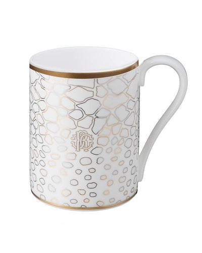 Roberto Cavalli Home Mug Cup GIRAFFE in Luxury Box diam. 2.5", H 3.3", cap. 12.5 oz